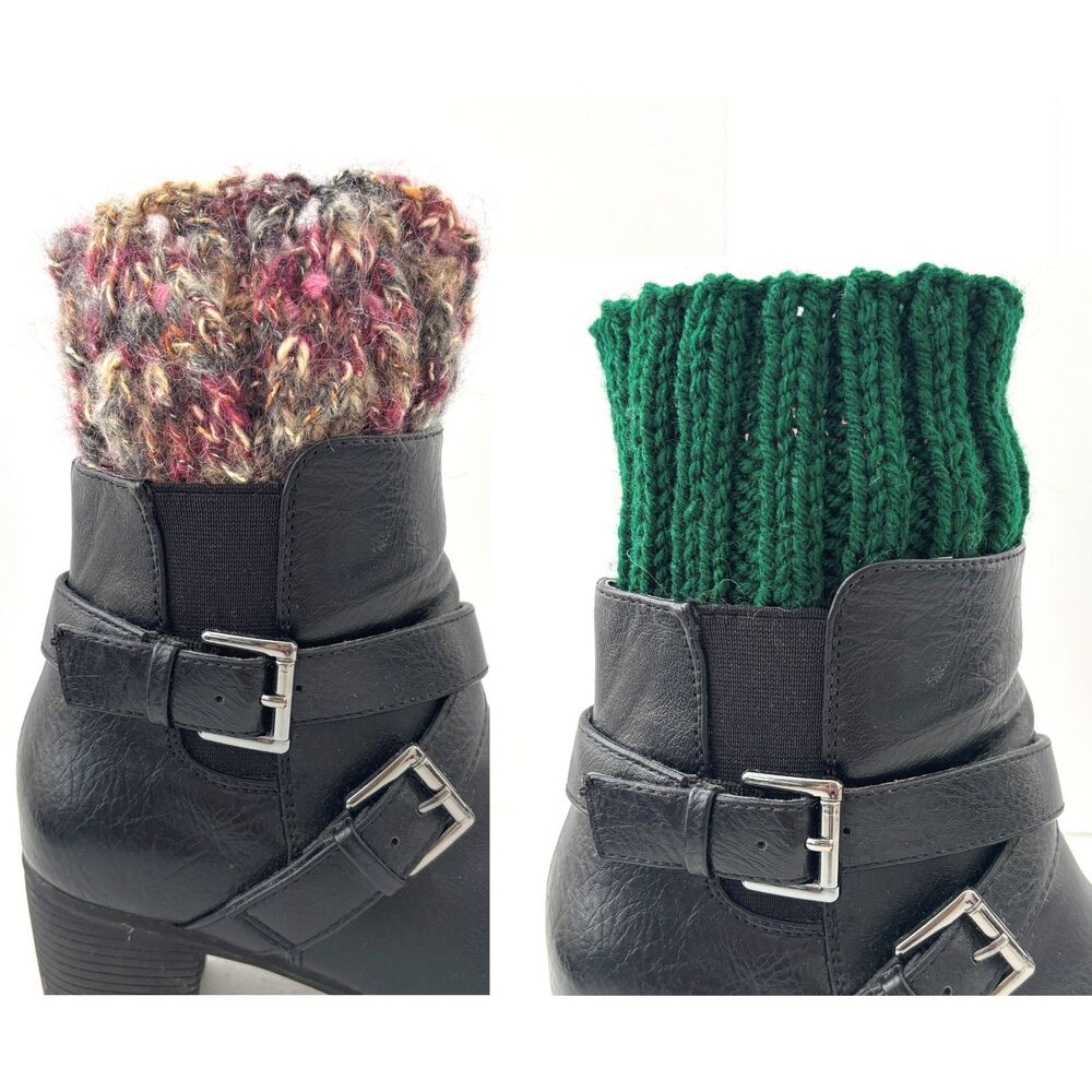 Handmade Reversible Boot Cuffs